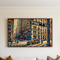 Pine Street Print Cubist - Manhattan, New York, USA