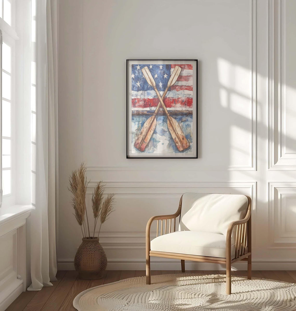 Boat Wall Art Patriotic - United States