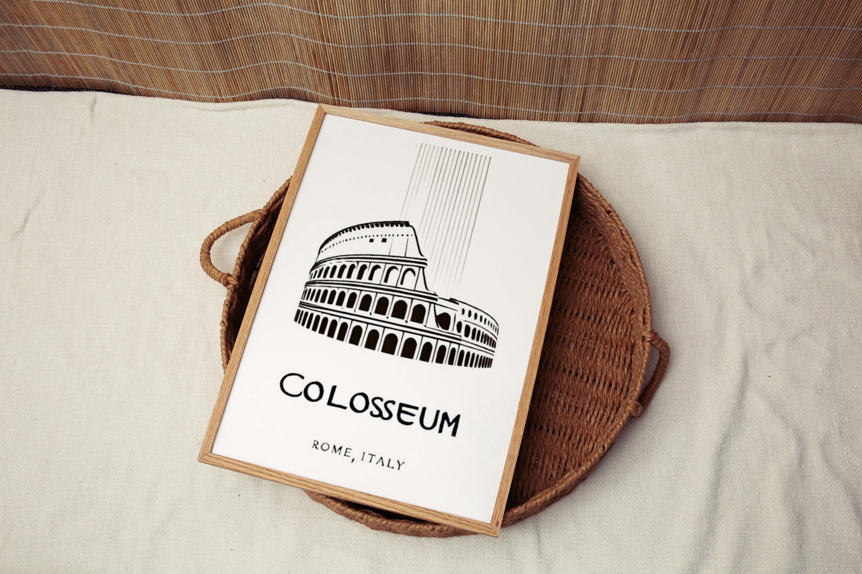 Colosseum Print Rome Wall Art, Travel Decor, Italy Gift, Home & College Wall Decor, Housewarming Present, Vintage Rome Italy Artwork