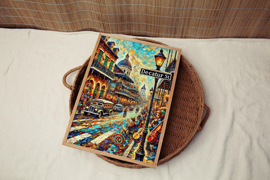 Decatur Street Print - New Orleans, Louisiana, USA