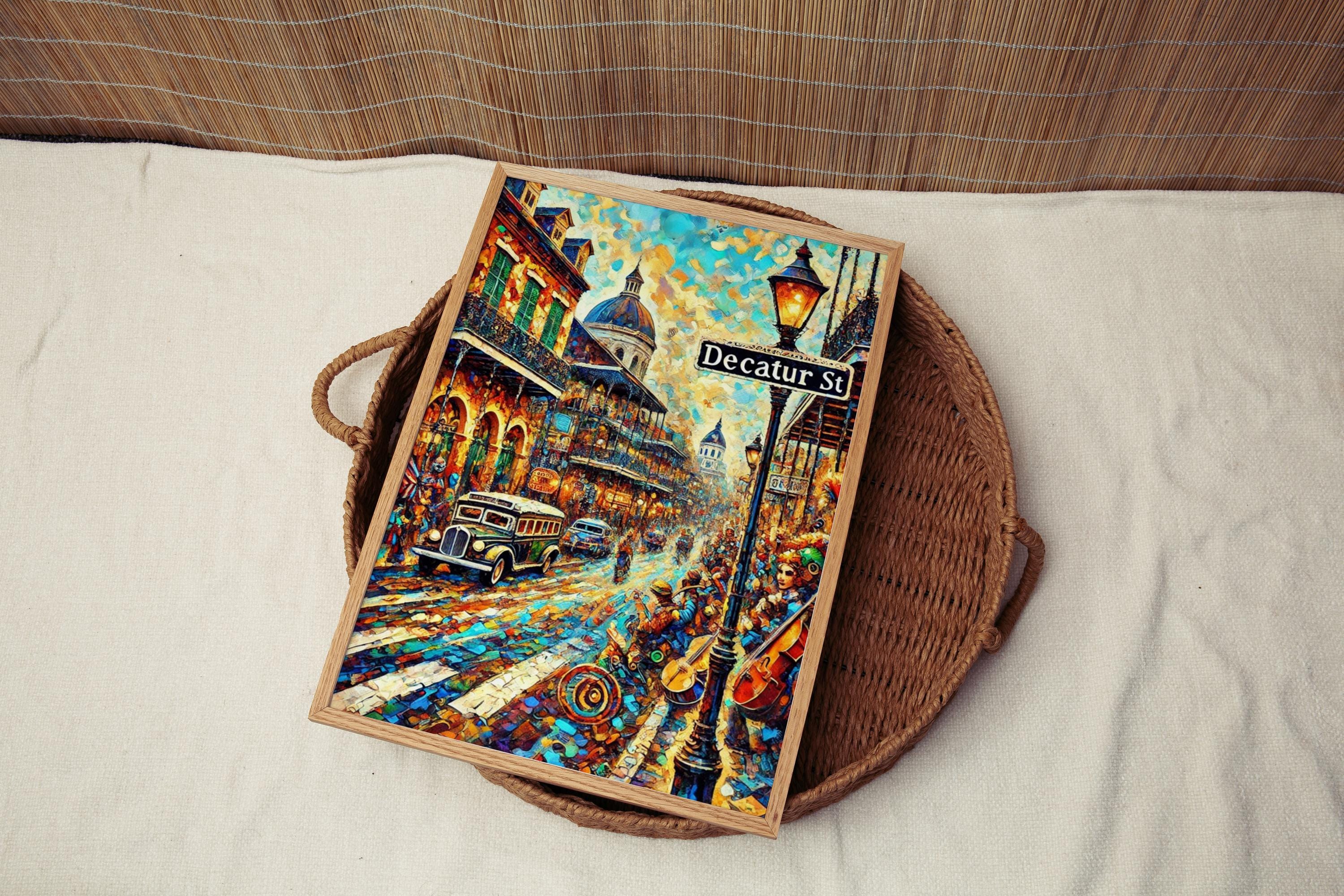 Decatur Street Print - New Orleans, Louisiana, USA