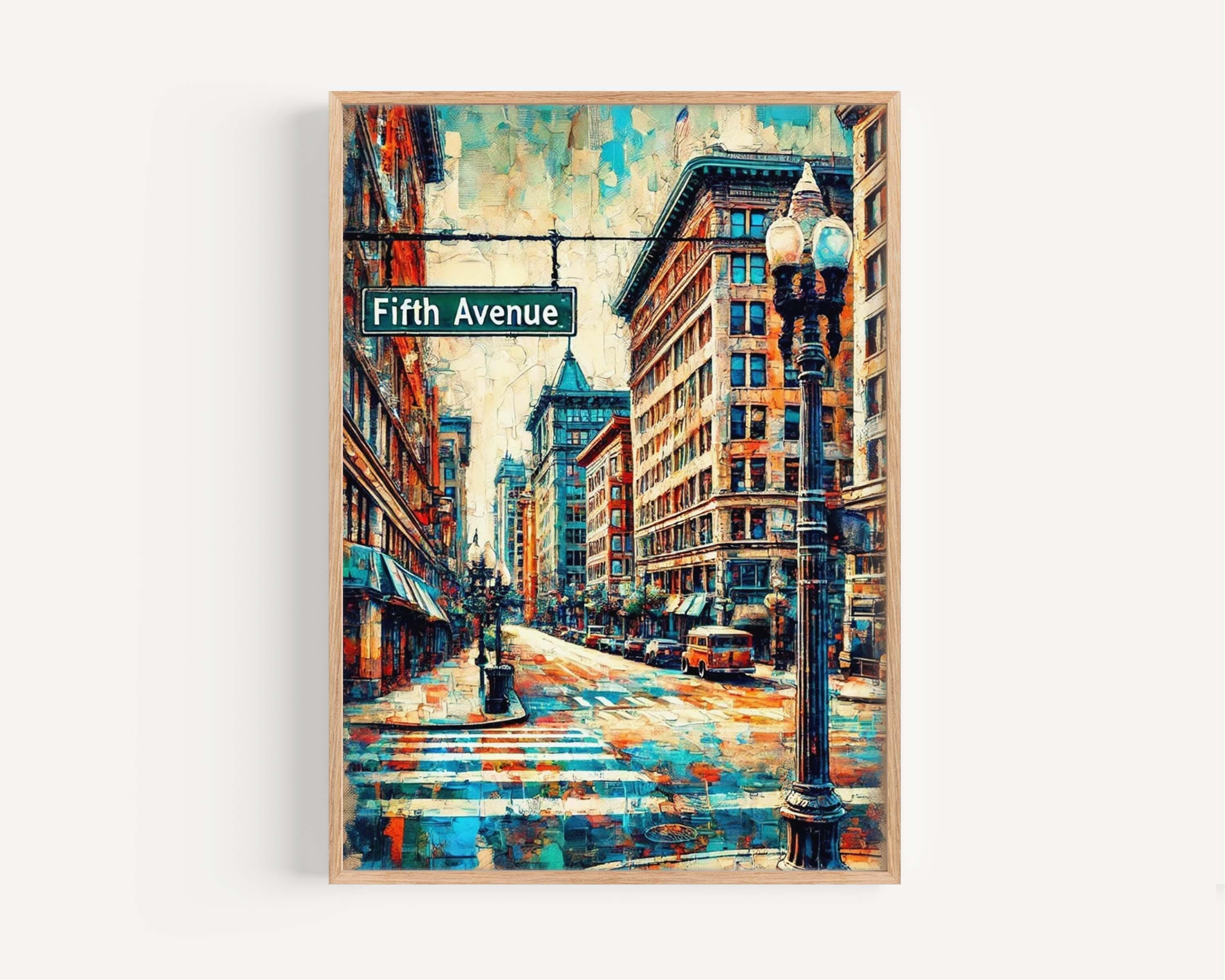 Fifth Avenue Print Decor - Pittsburgh, Pennsylvania, USA