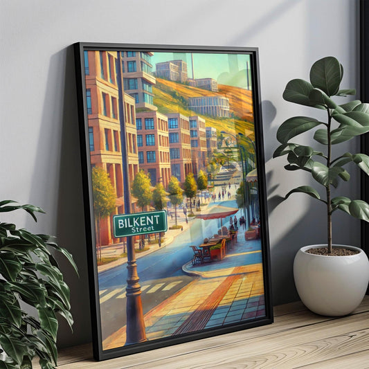 Ankara Travel Print Bilkent St Wall Art Turkey Decor Ankara Gift Housewarming Poster Turkey Art