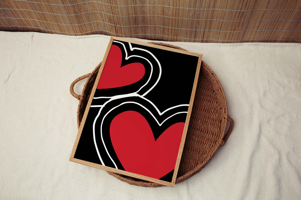 Dorm Hearts Wall Art