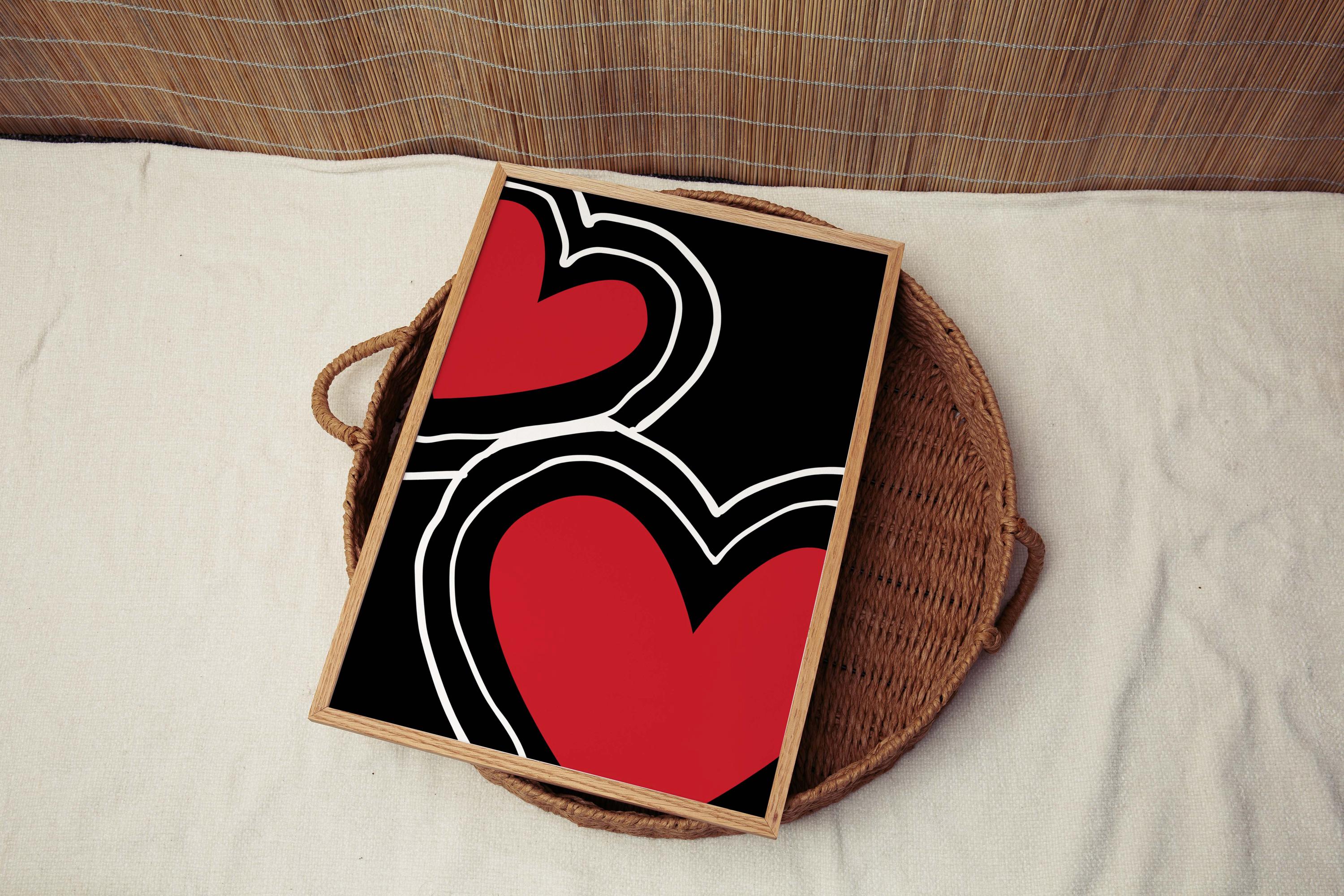 Dorm Hearts Wall Art