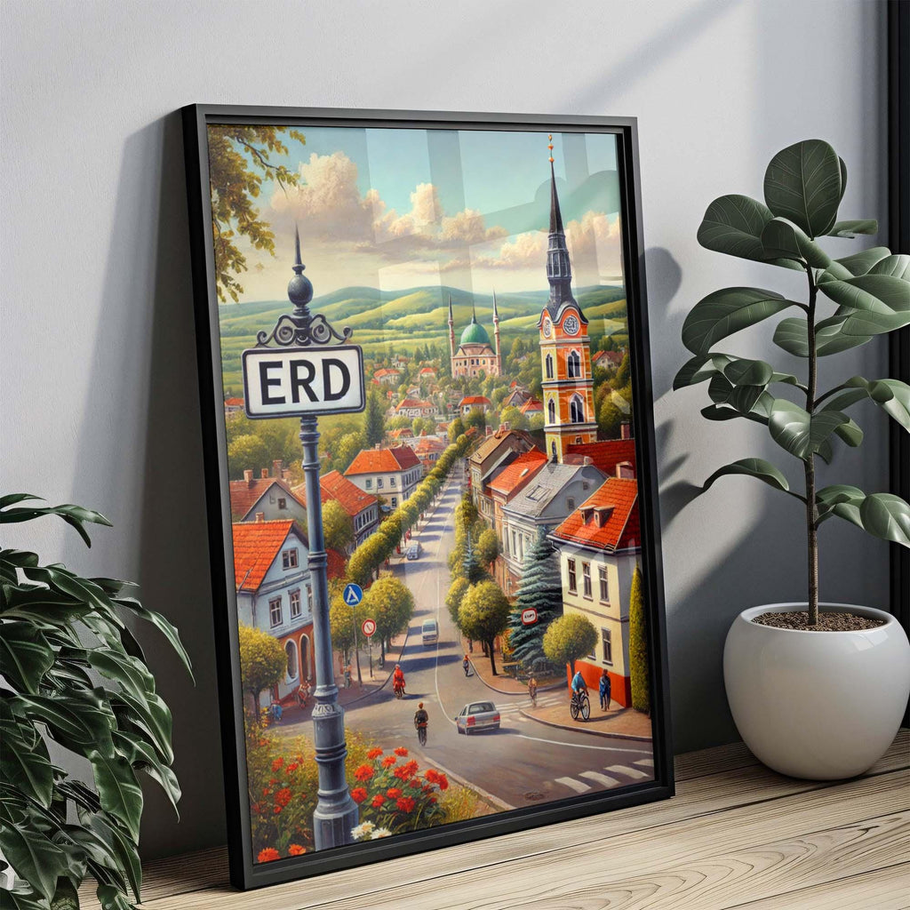 Erd Map Poster - Erd, Hungary