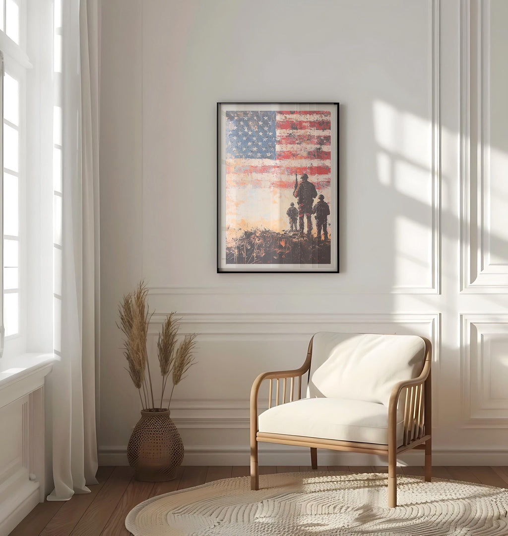 American War Art Poster Patriotic - USA