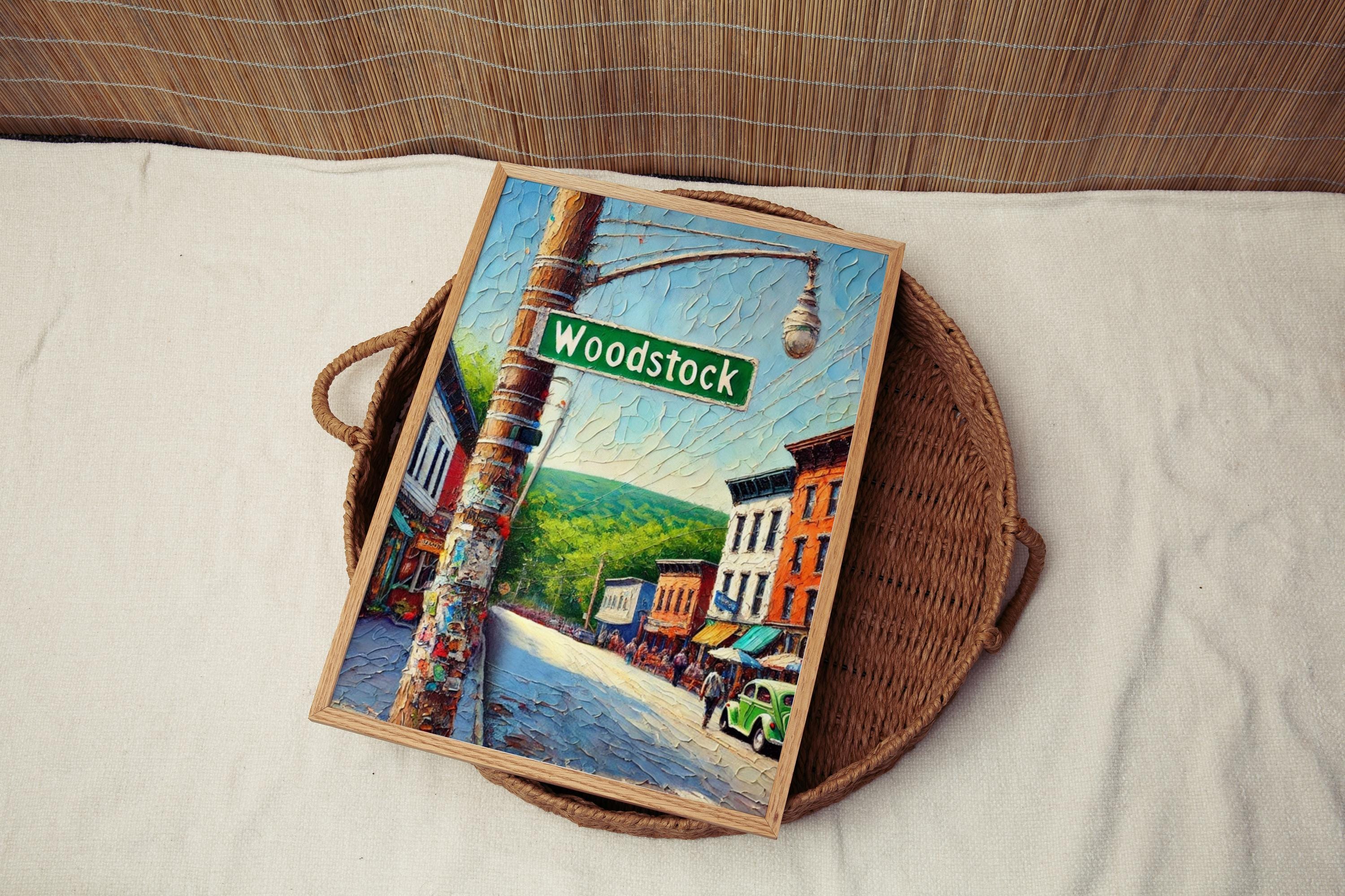 Woodstock Vintage Print - Woodstock, New York, USA