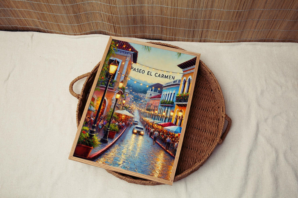 Paseo El Carmen Print - Santa Tecla, El Salvador