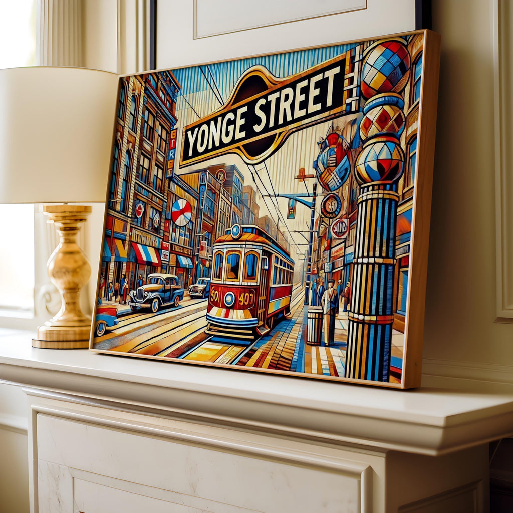 Yonge Street Wall Art - Toronto, Ontario, Canada