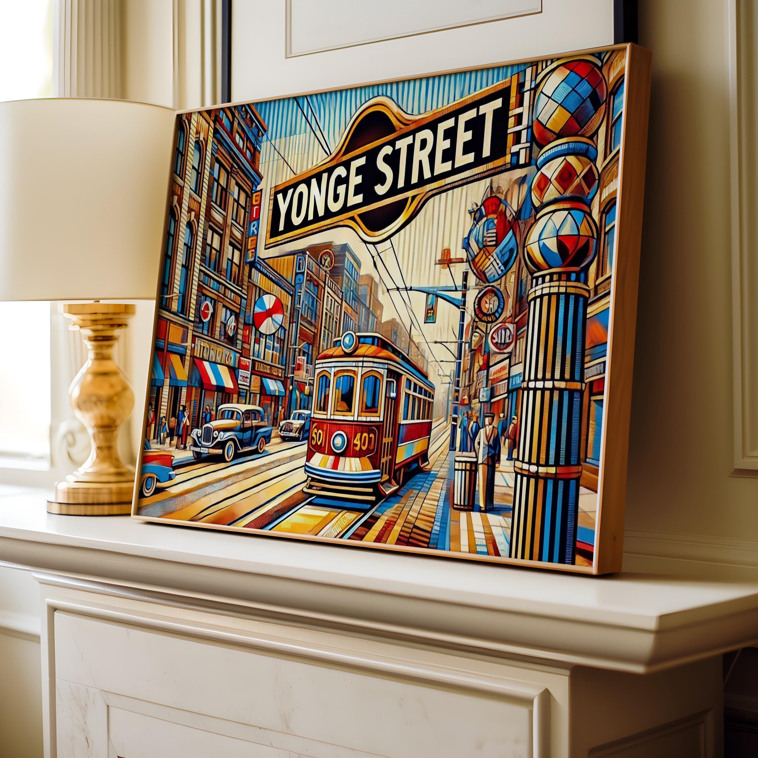 Yonge Street Wall Art - Toronto, Ontario, Canada