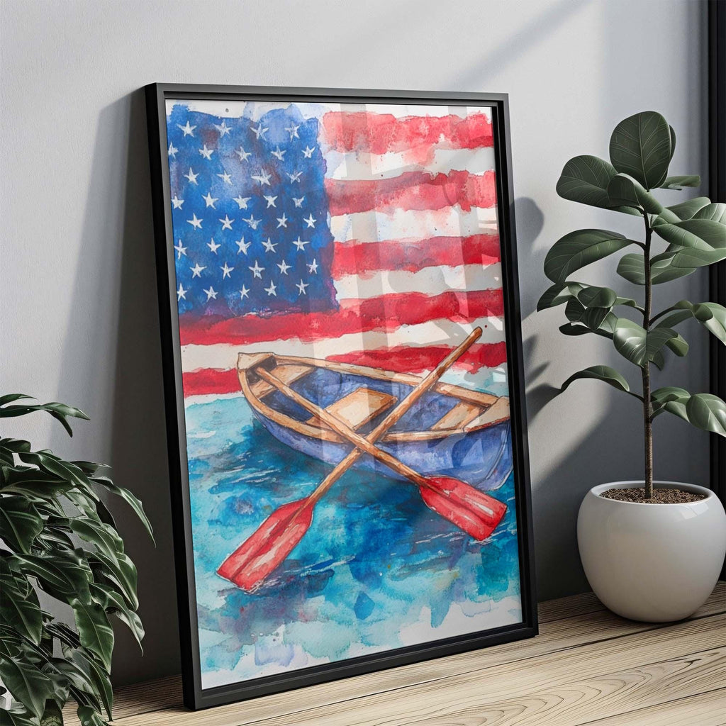 Boat Poster Patriotic - United States