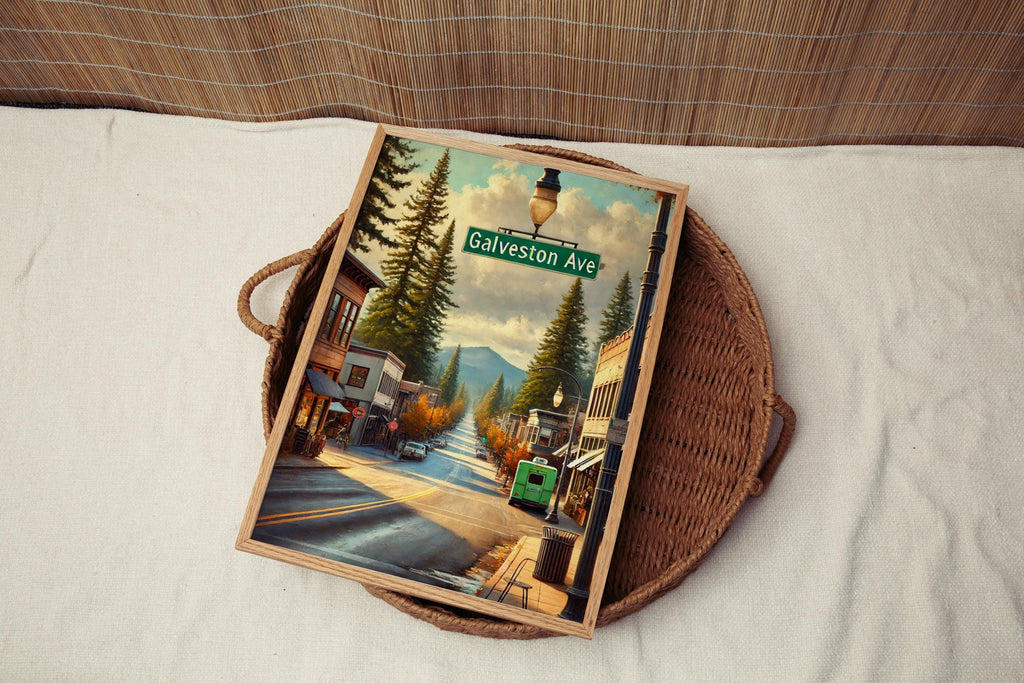 Galveston Ave Print - Bend, Oregon, USA
