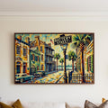 Battery St Wall Art Modern - Charleston, South Carolina, USA