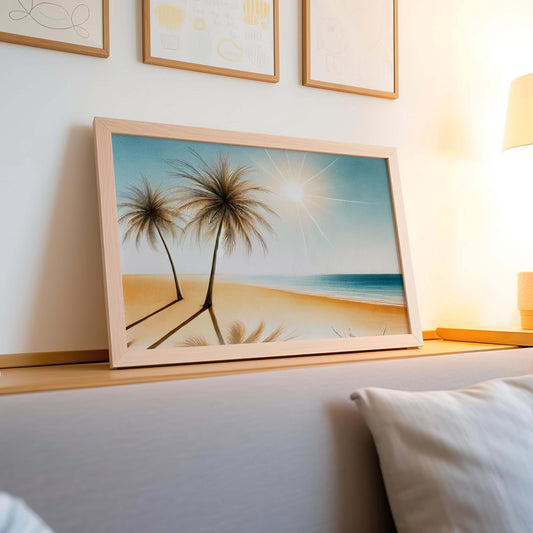 Nature Palm Tree Wall Art, Beach Print, Tropical Home Decor, Housewarming New Home Gift, Family Room Nature Art, Palmtree Print Beach Decor