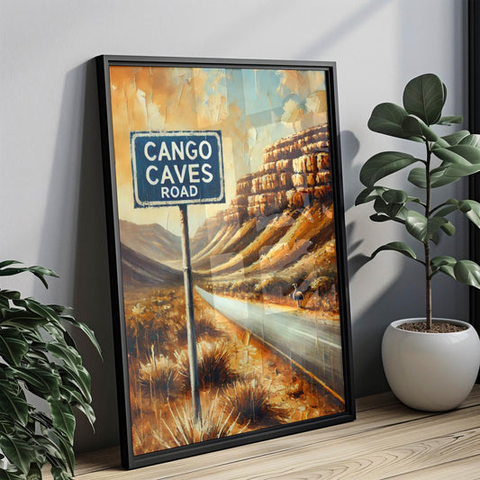 Cango Caves Road Wall Art, Oudtshoorn Travel Poster, South Africa Nature Print, African Decor, Travel Souvenir, Fine Art Print