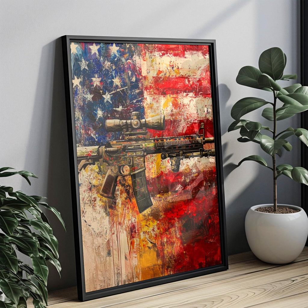 Vintage Gun Wall Art - United States