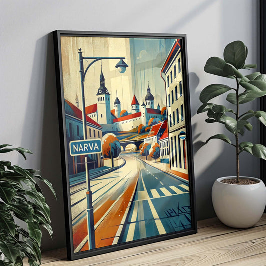 Narva Art Print - Estonia City Wall Art, Travel Poster, European Artwork, Housewarming Gift, Narva Travel Print, Estonia Home Decor