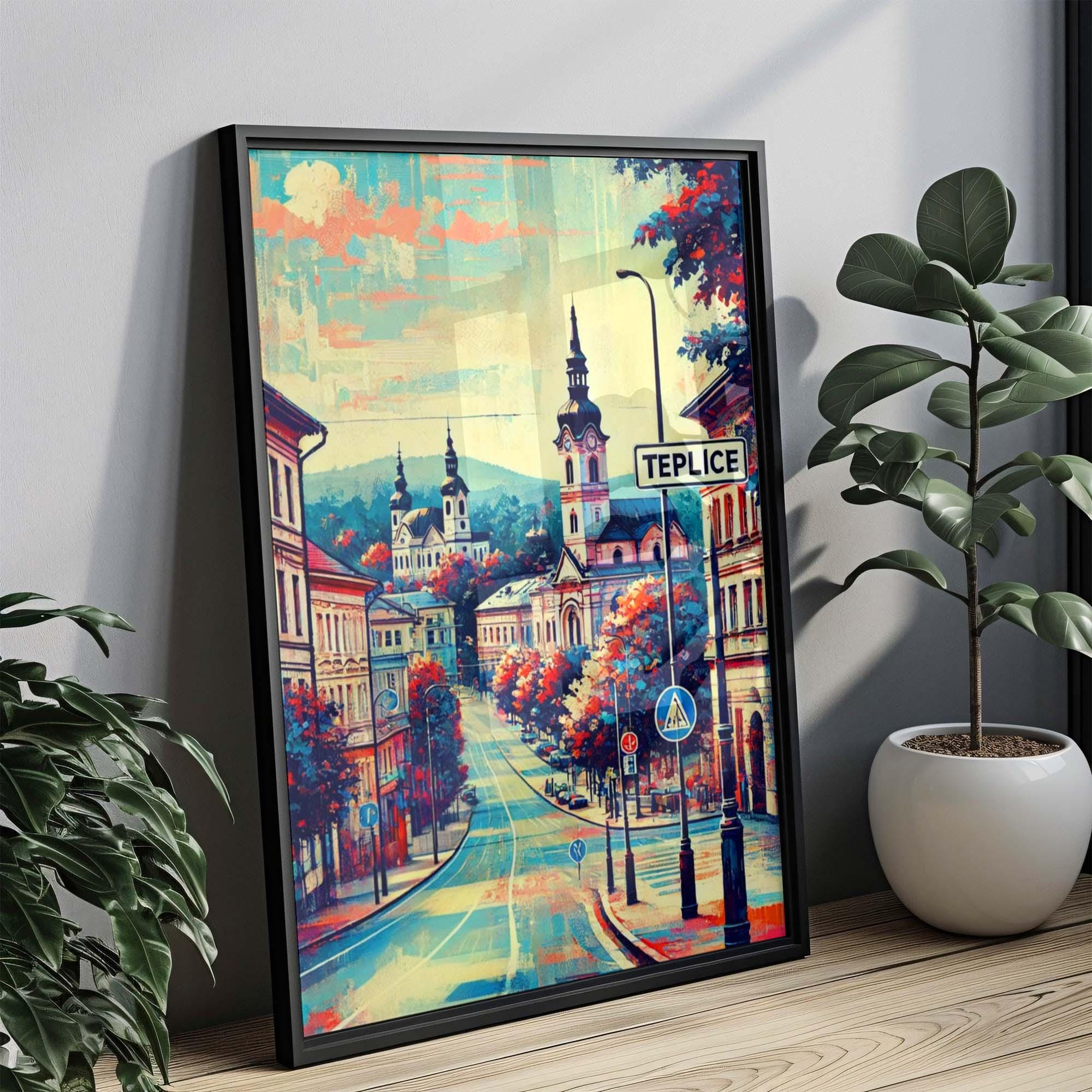Teplice Art Print Modern - Teplice, Czech Republic