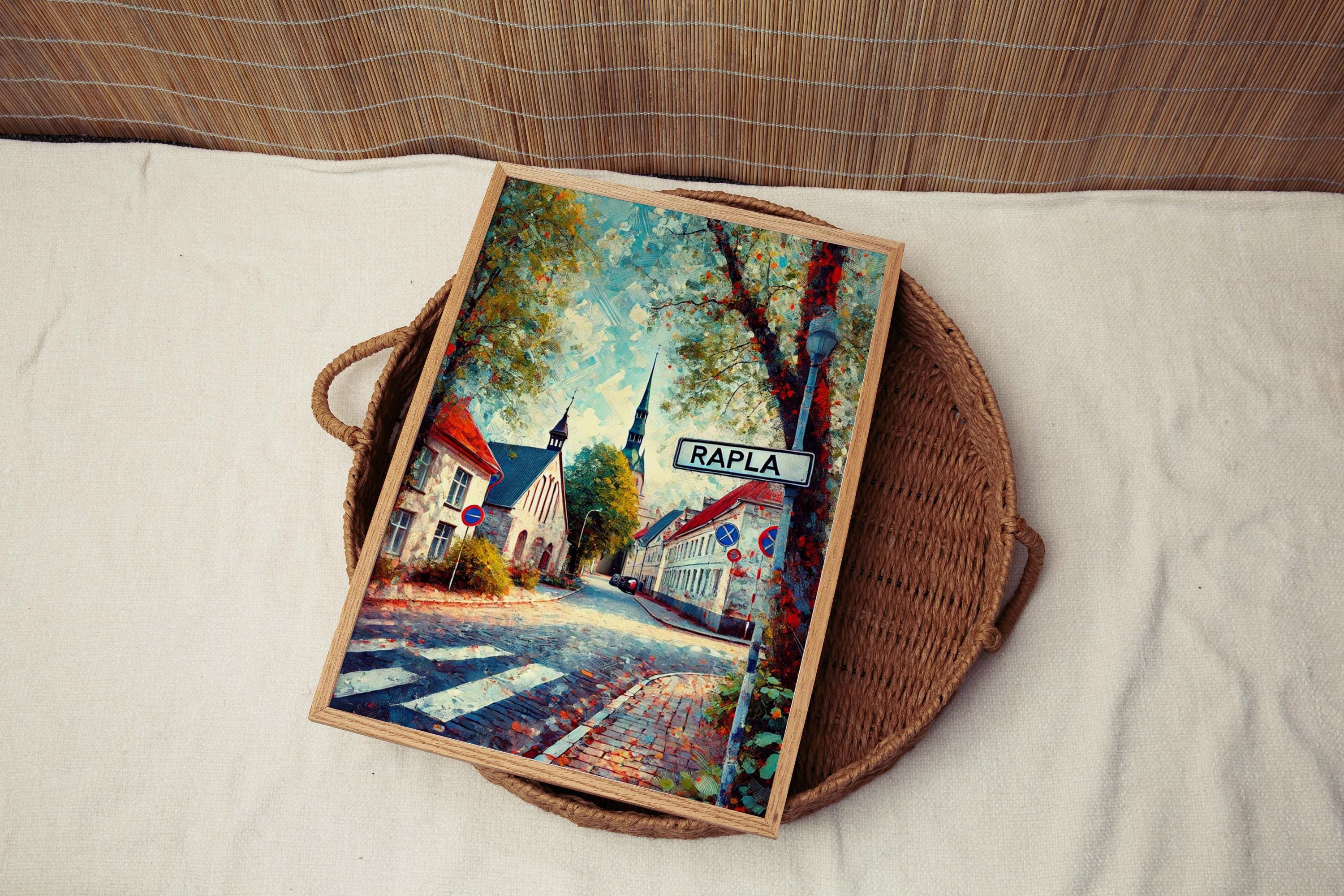 Rapla Art Print – Estonia City Wall Art, Travel Poster, European Home Decor, Rapla Gift & Housewarming Artwork