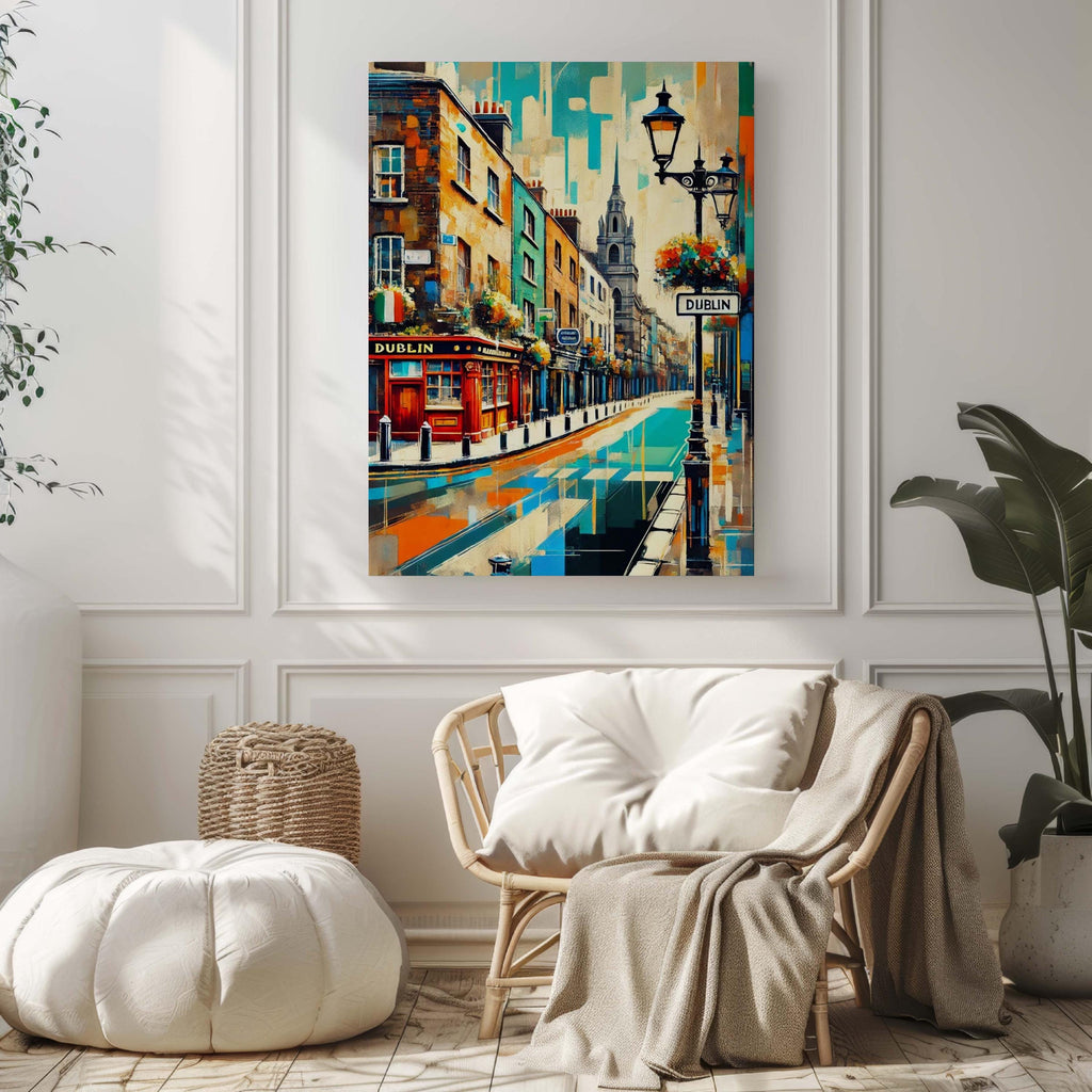 Dublin Art Print Colorful - Dublin, Ireland