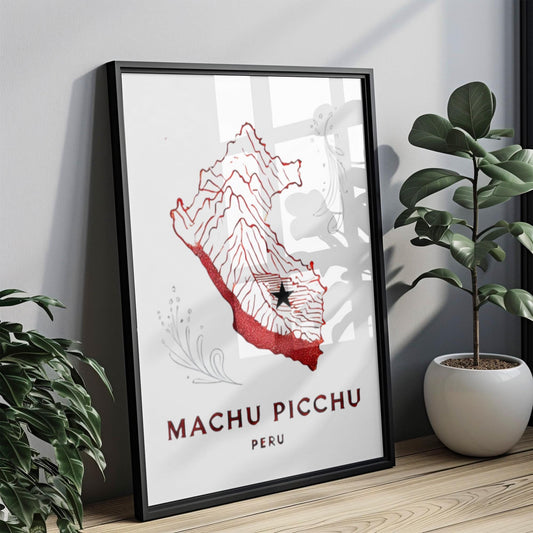Peru Machu Picchu Wall Art Print, Travel Decor, Peru Gift, Housewarming Unique Home Artwork, South America Travel Poster