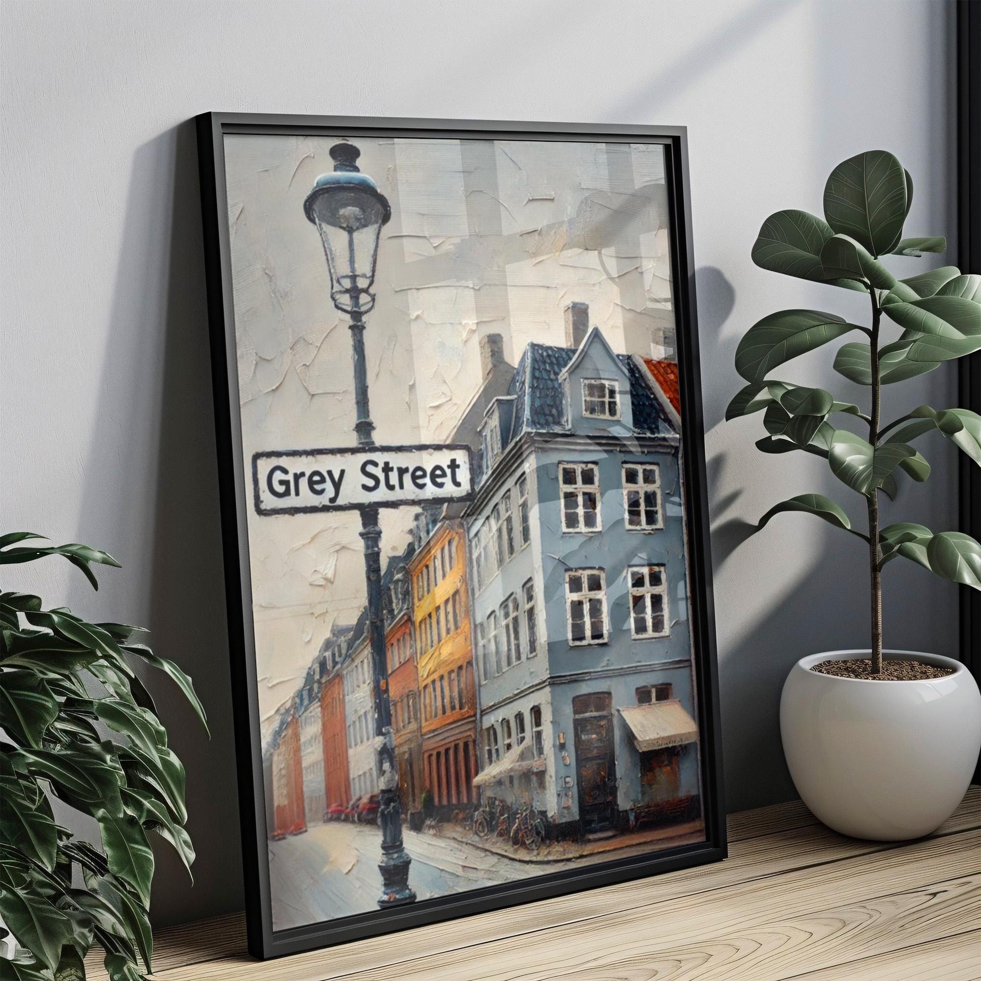 Grey Street Print Monochrome - Newcastle, United Kingdom