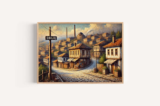 Obiliq Art Wall Print - Kosovo City Travel Poster, European Artwork, Housewarming Gift, Obiliq Wall Decor, Travel Print & Kosovo Art