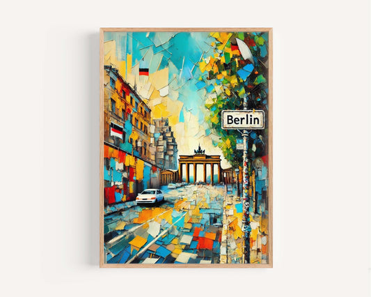 Berlin Art Berlin Wall Print Travel Poster Germany Gift European Artwork Housewarming Decor