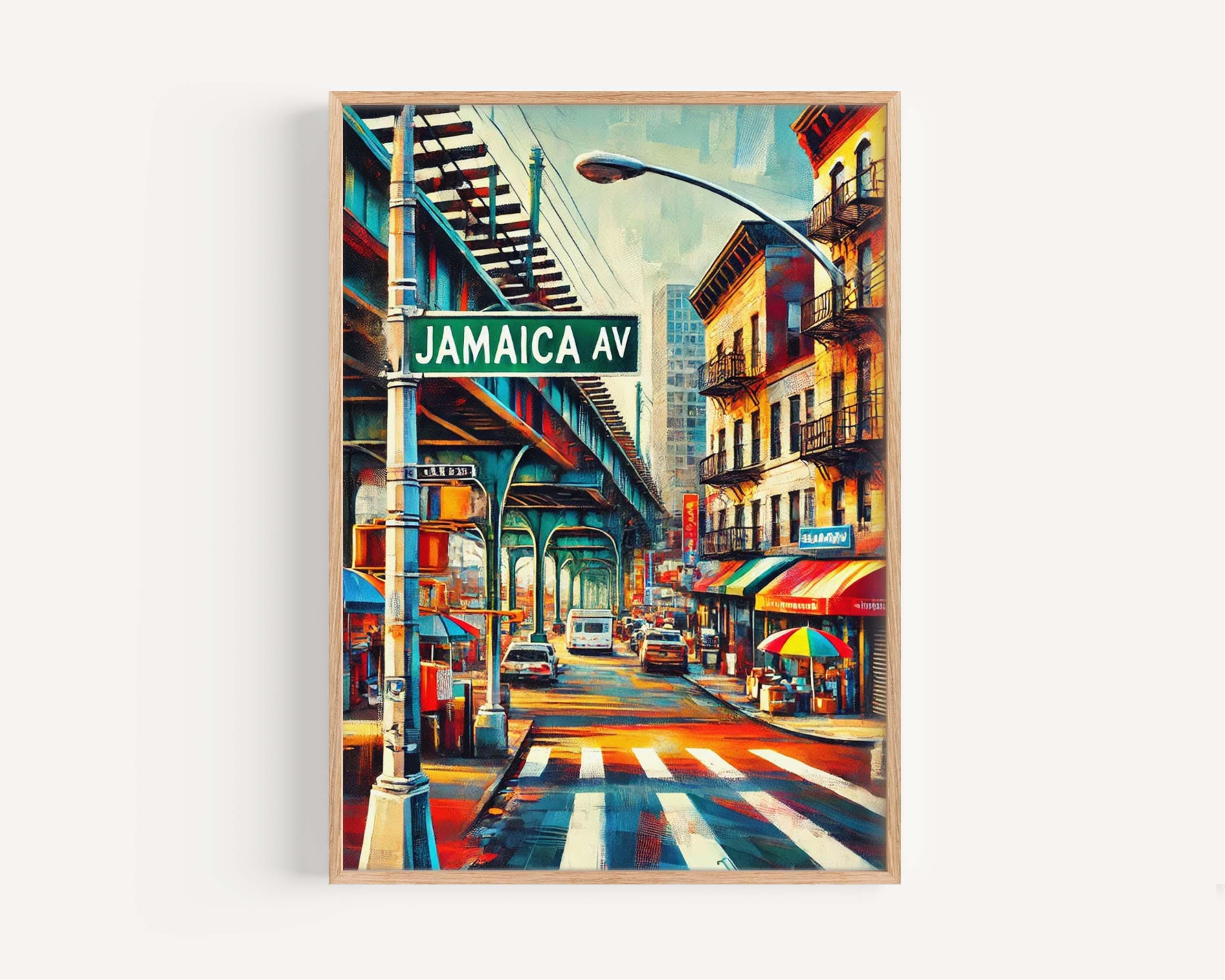 Jamaica Ave Print - Queens, New York, USA
