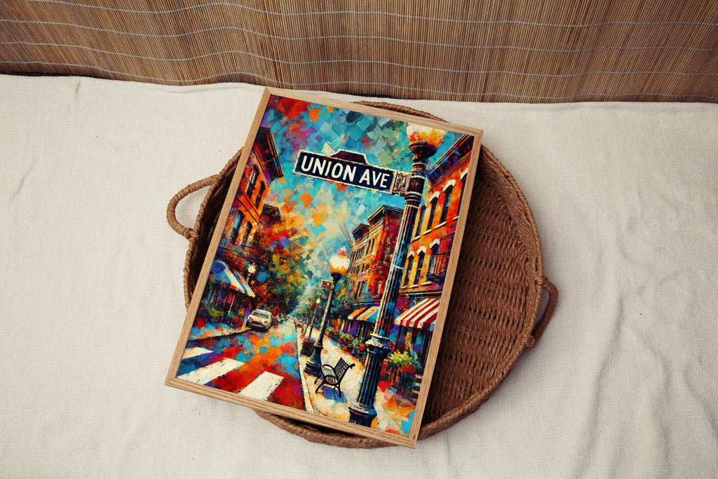 Union Avenue Wall Art - Memphis, Tennessee, USA