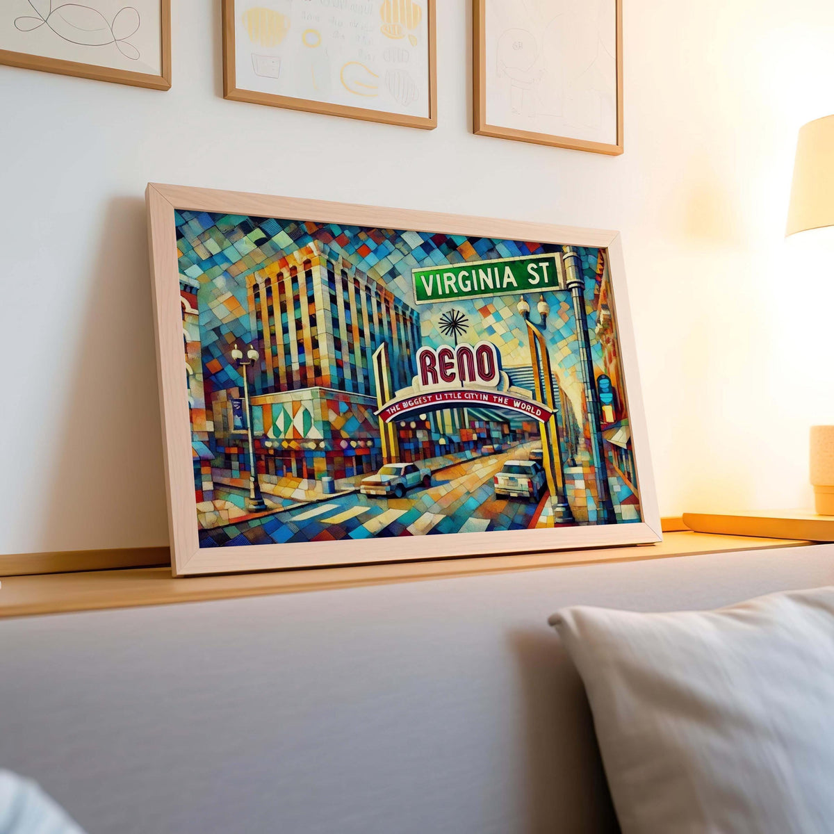 Virginia Street Print - Reno, Nevada, USA
