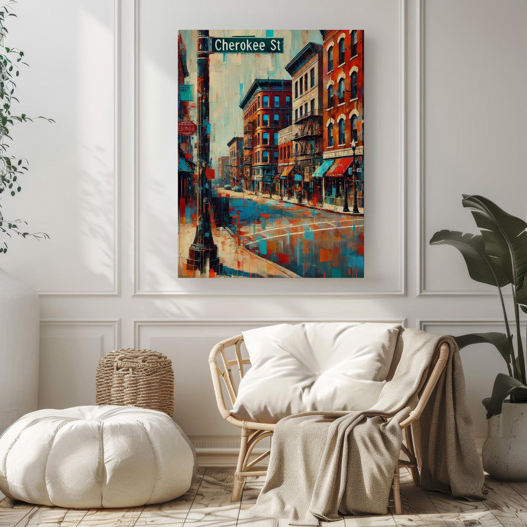 Cherokee Street Sign Print: St. Louis Missouri Travel Poster