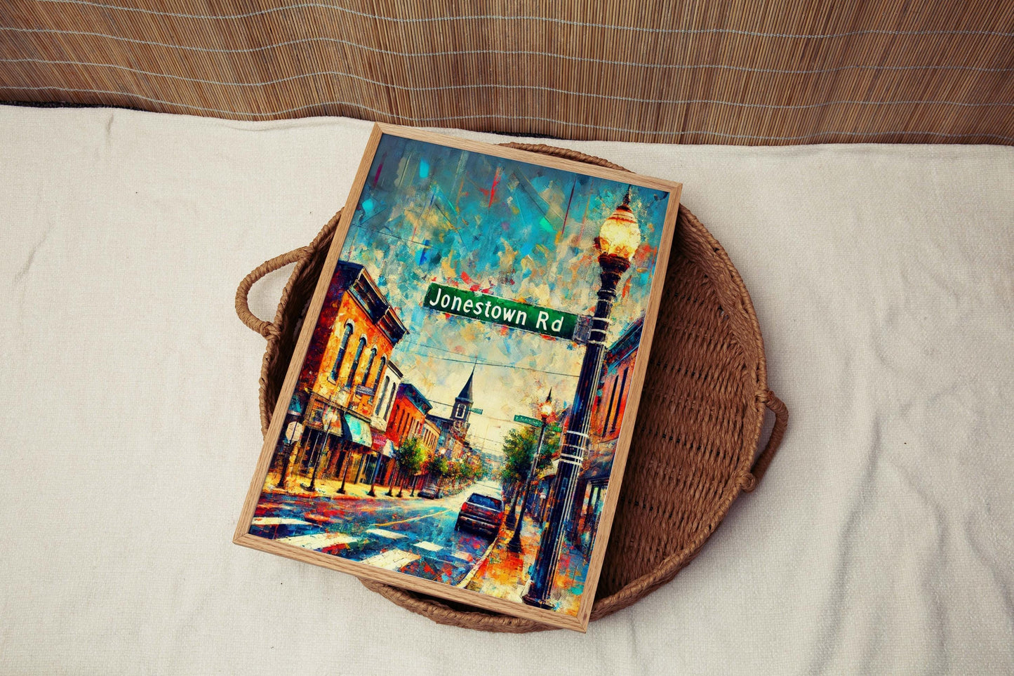 Jonestown Road Print – Harrisburg Travel Poster, Pennsylvania Wall Art, Housewarming Gift, Jonestown Road Artwork, Penn Decor