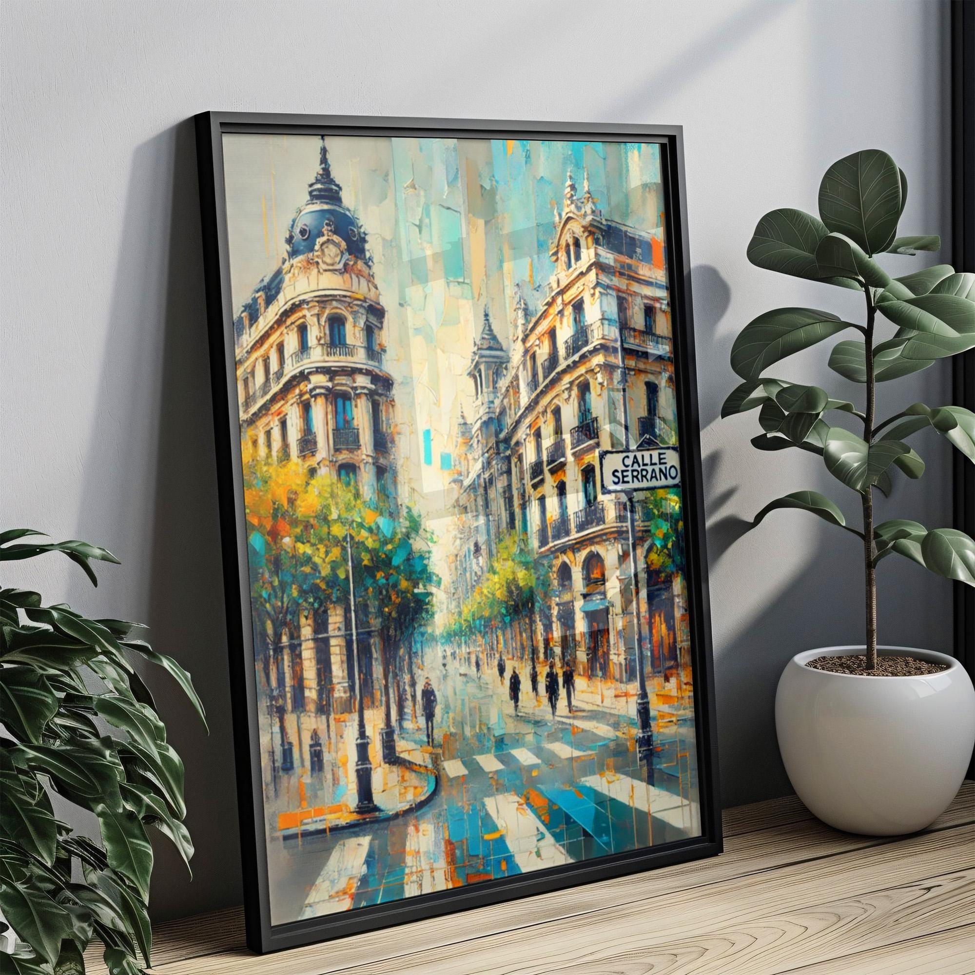 Calle Serrano Print Cityscape - Madrid, Spain