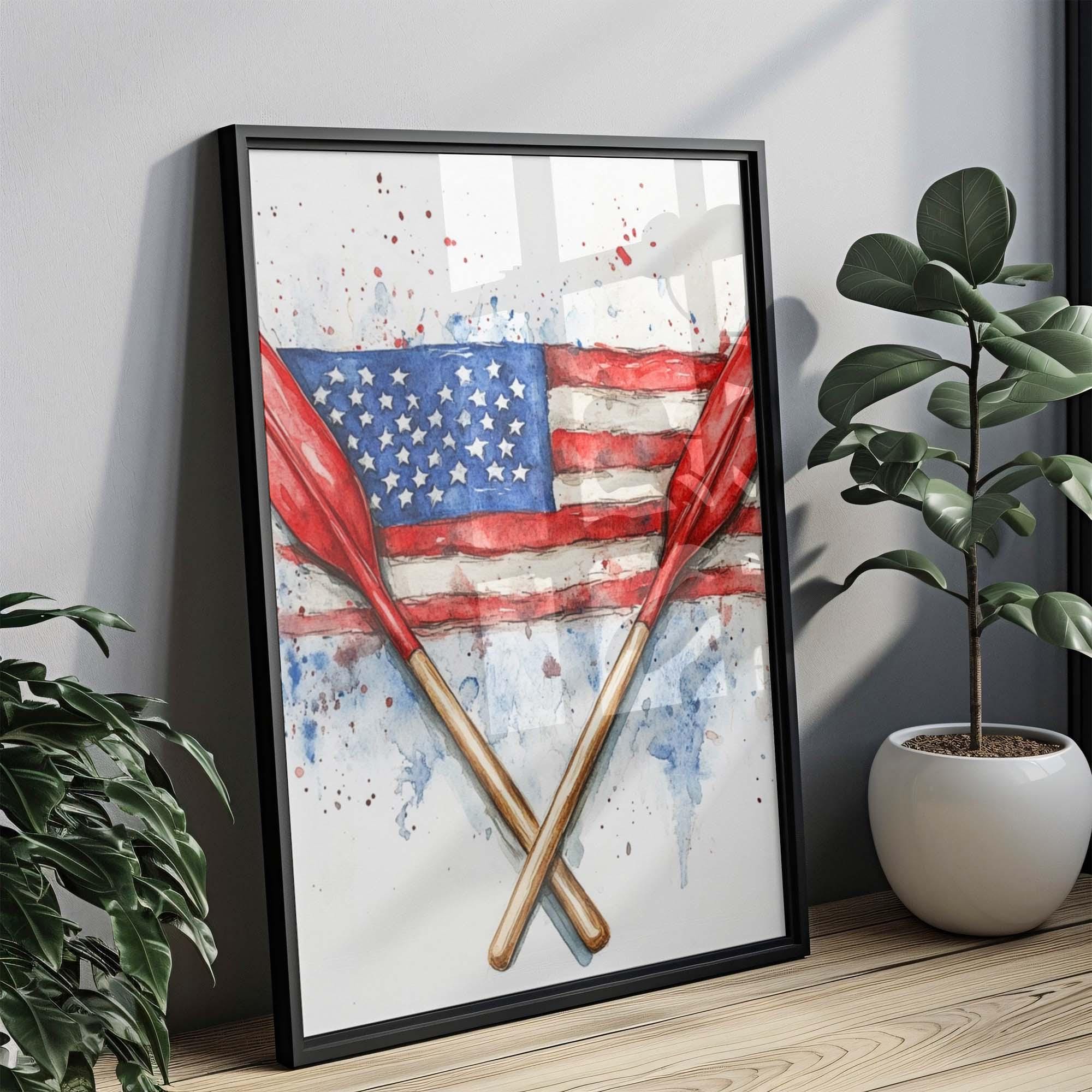 Boat Wall Art Patriotic - United States
