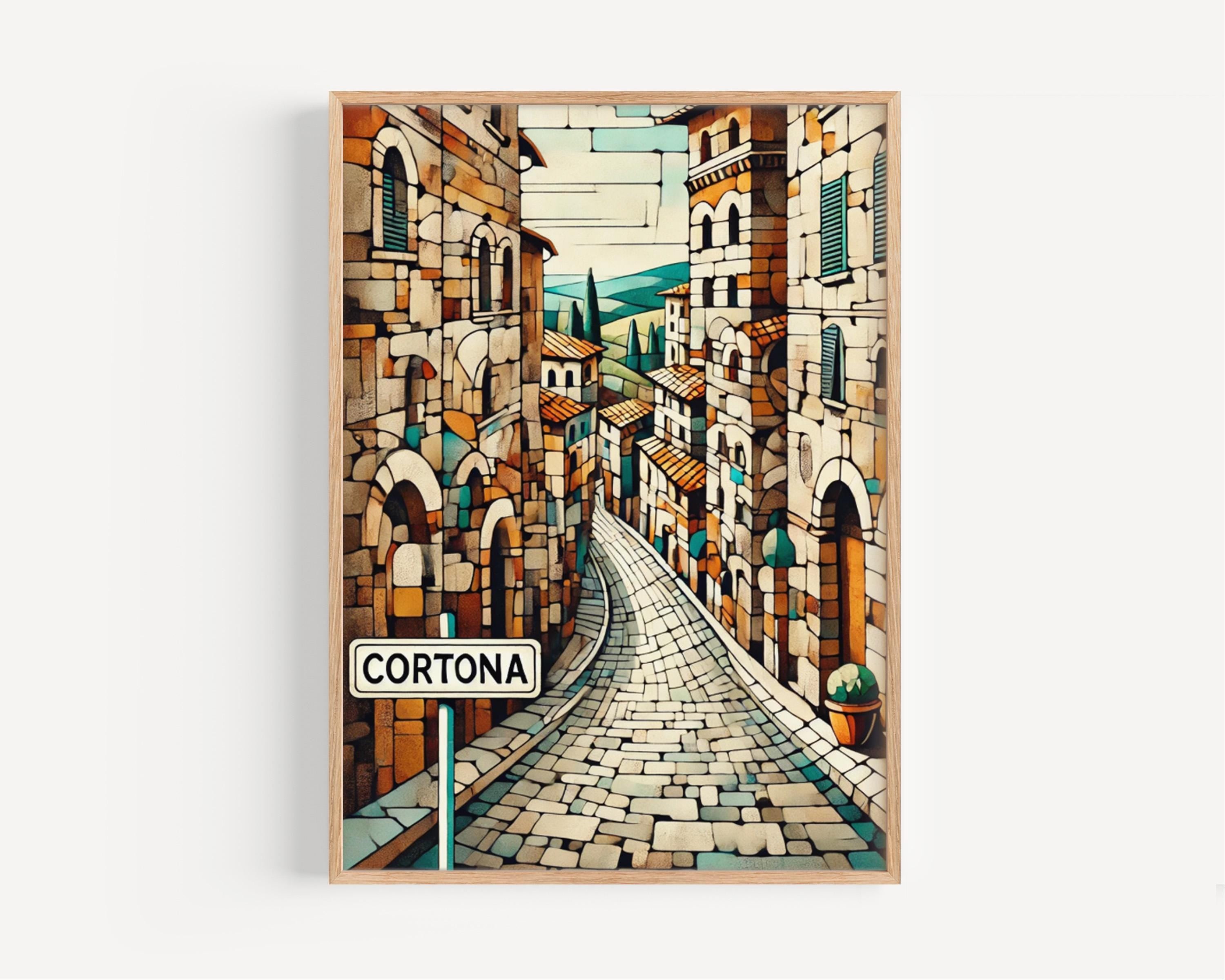 Cortona Print Vintage - Cortona, Italy