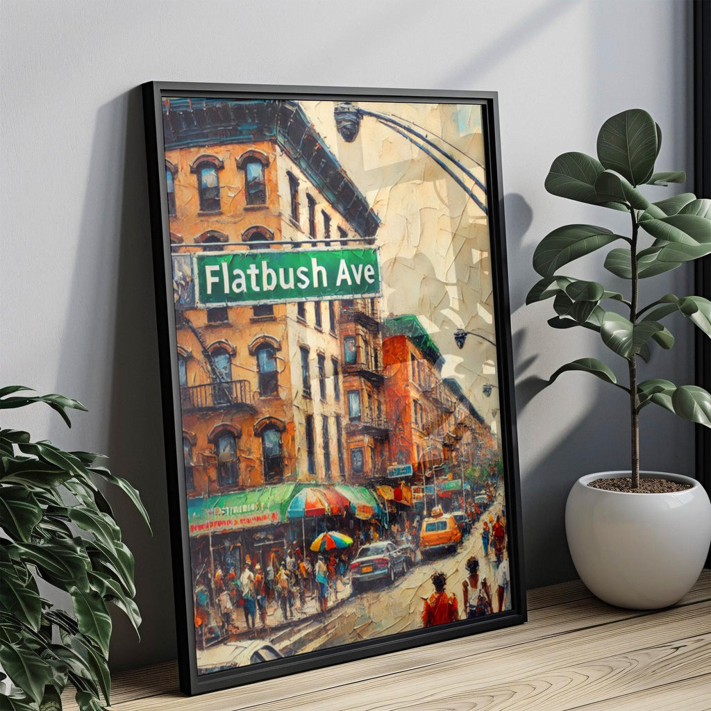 Flatbush Avenue Art Print: Brooklyn Street Sign, NYC Travel Souvenir