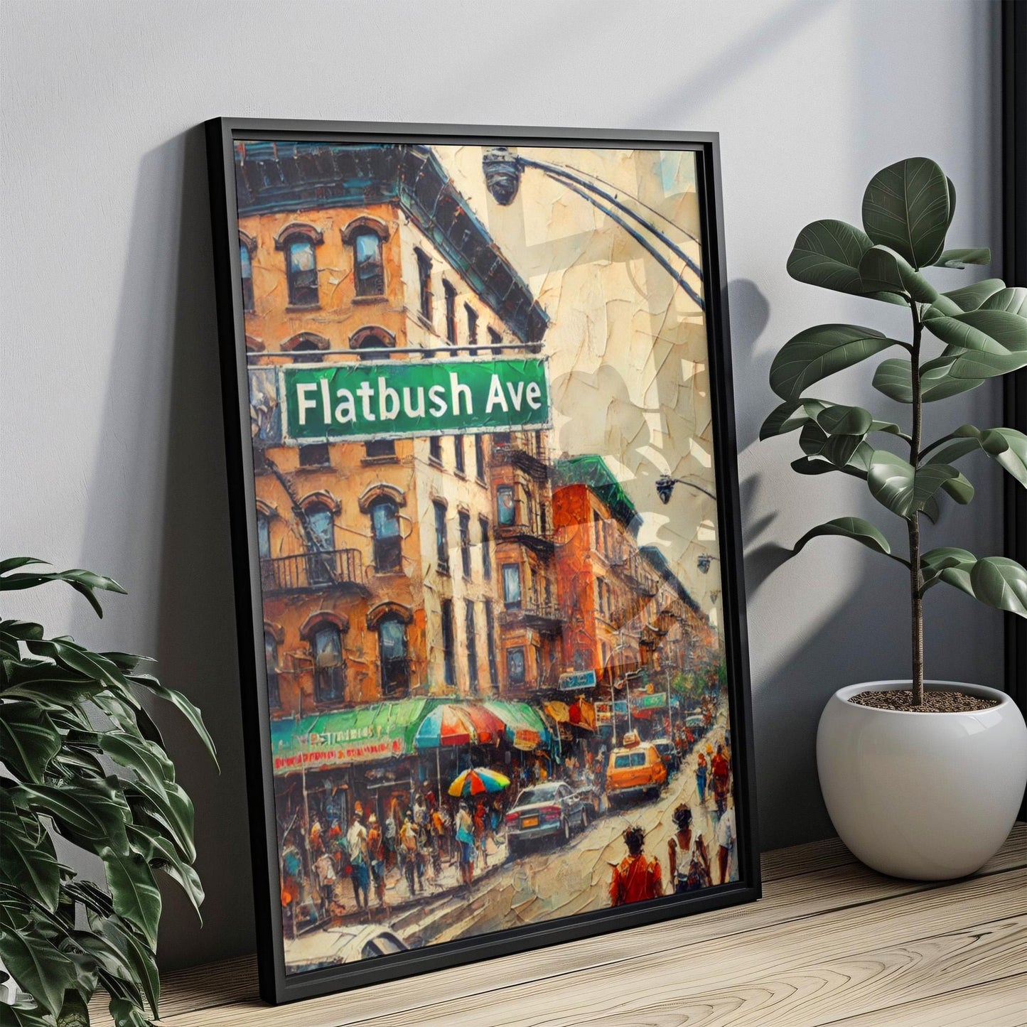 Flatbush Avenue Art Print: Brooklyn Street Sign, NYC Travel Souvenir