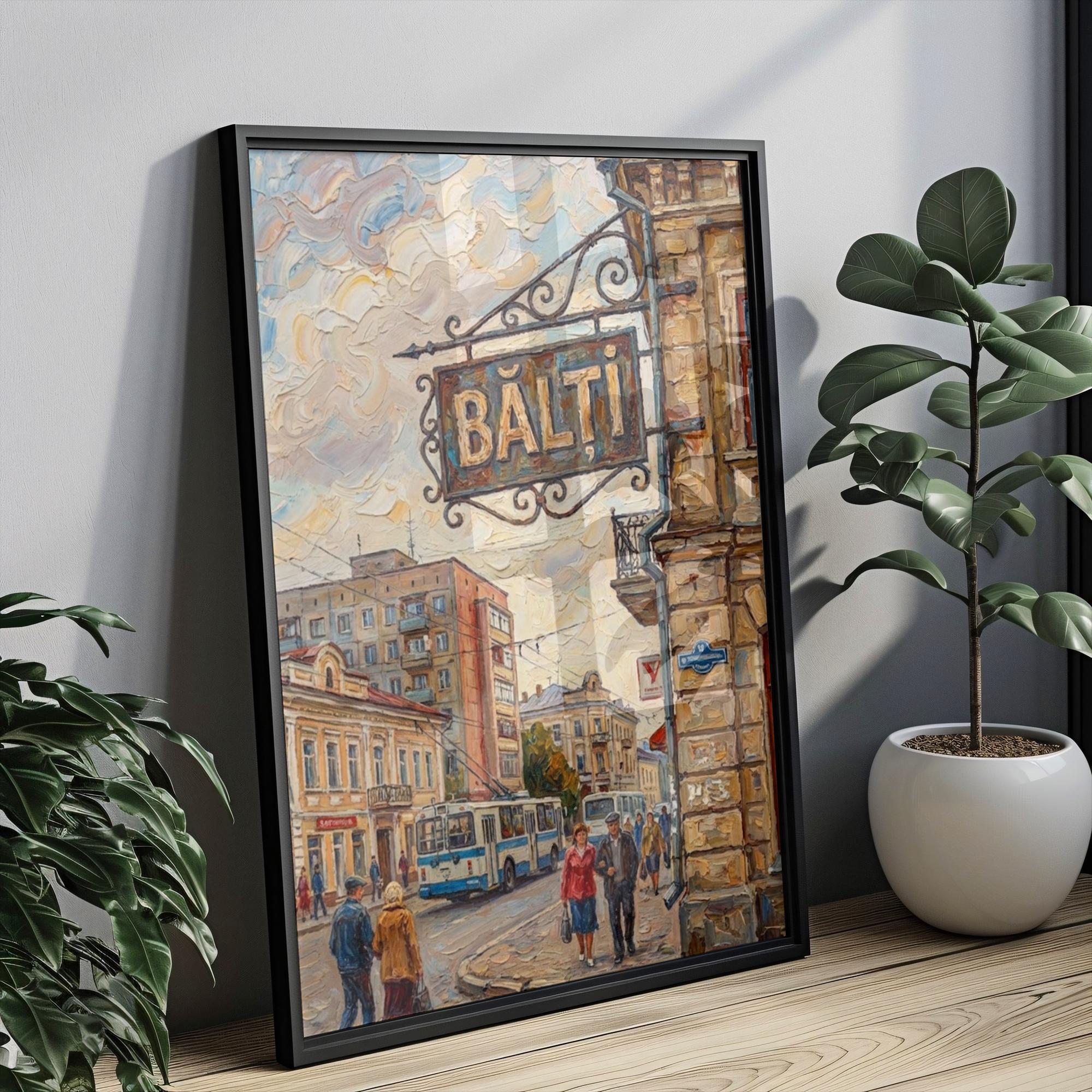 Balti Moldova Wall Art Print: Eastern European City Travel Poster