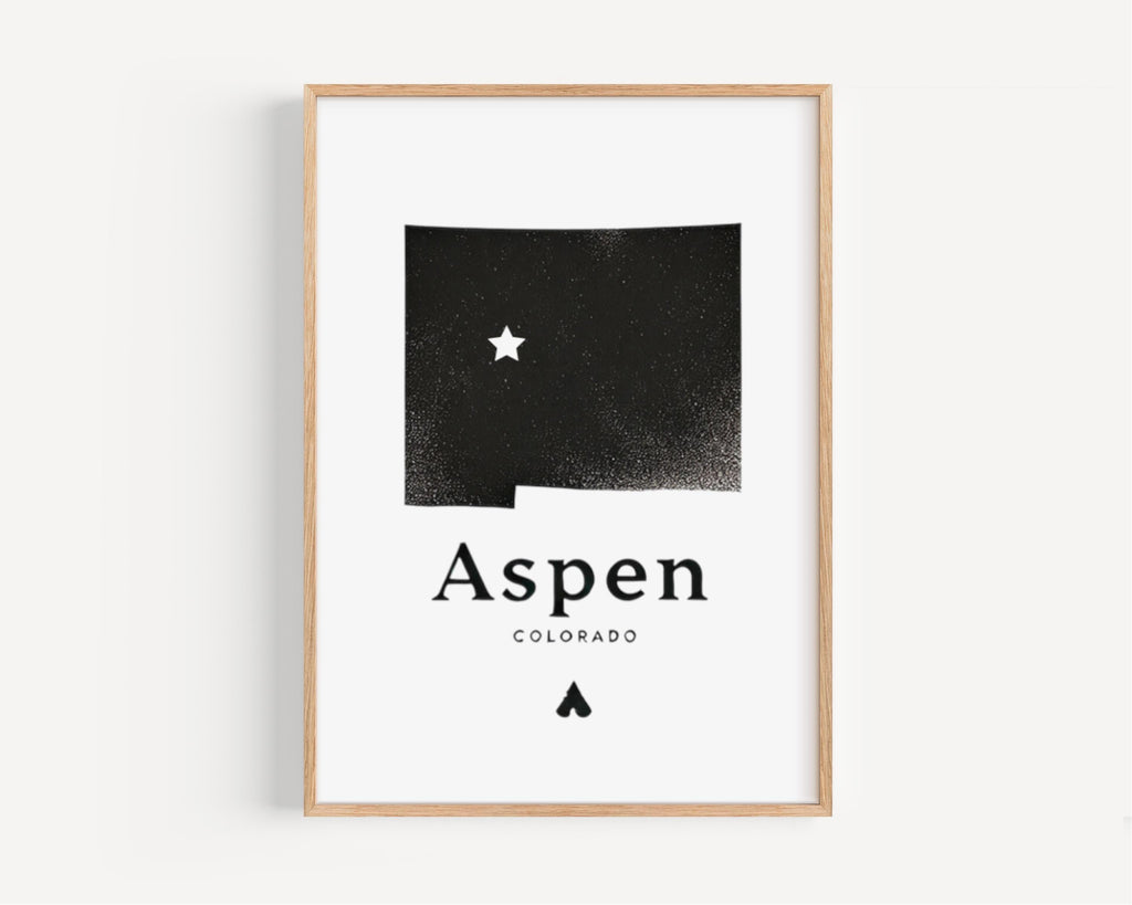 Aspen Rustic Print - Colorado, USA