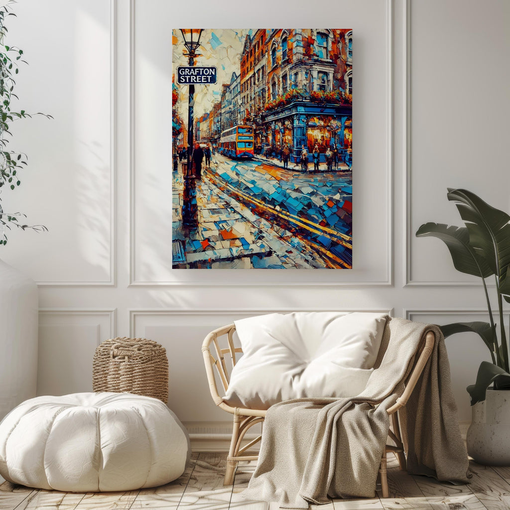 Grafton Street Art Print - Dublin, Ireland