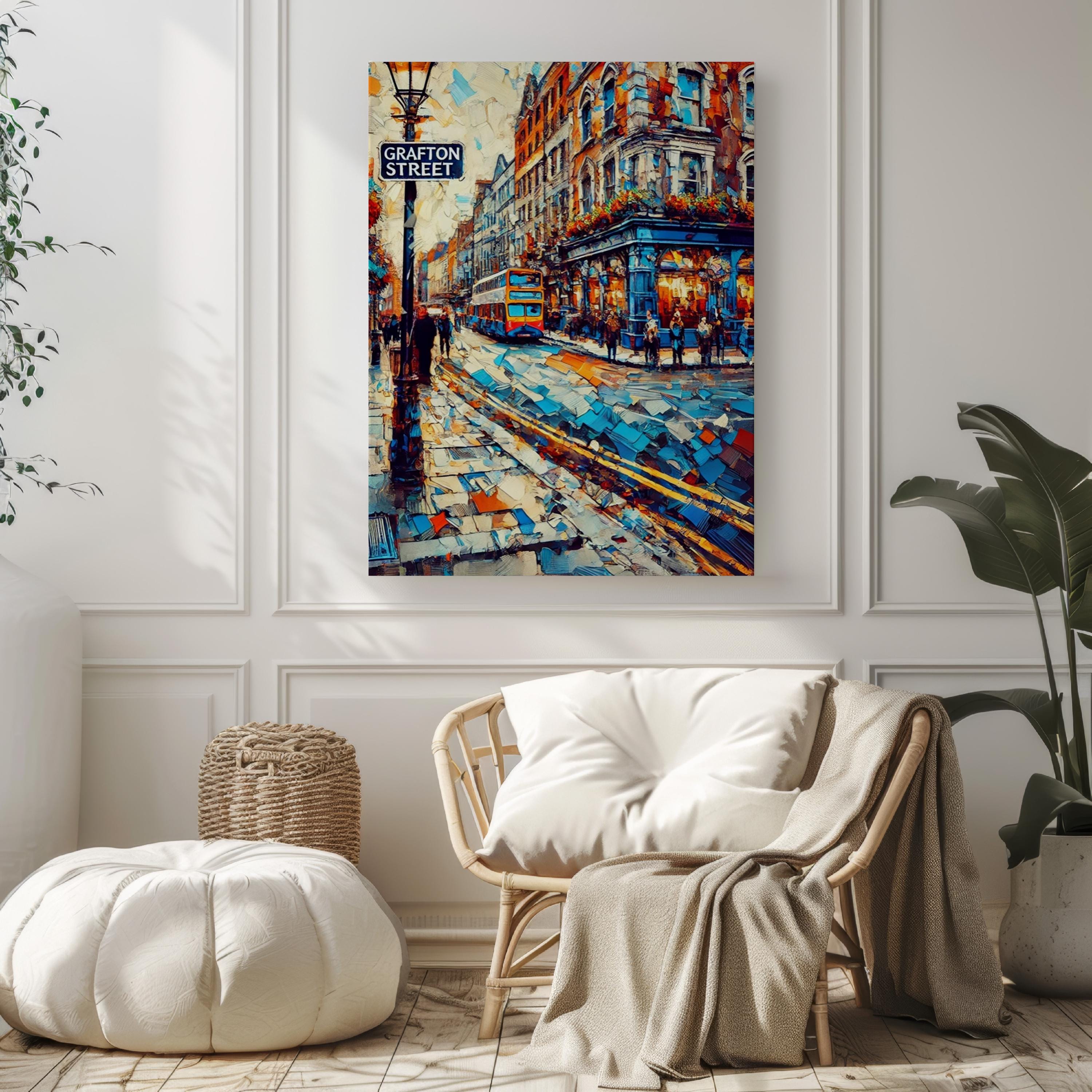 Grafton Street Art Print - Dublin, Ireland