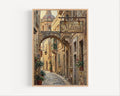 Mdina Street Sign Art Print: Malta Walled City Travel Poster Decor