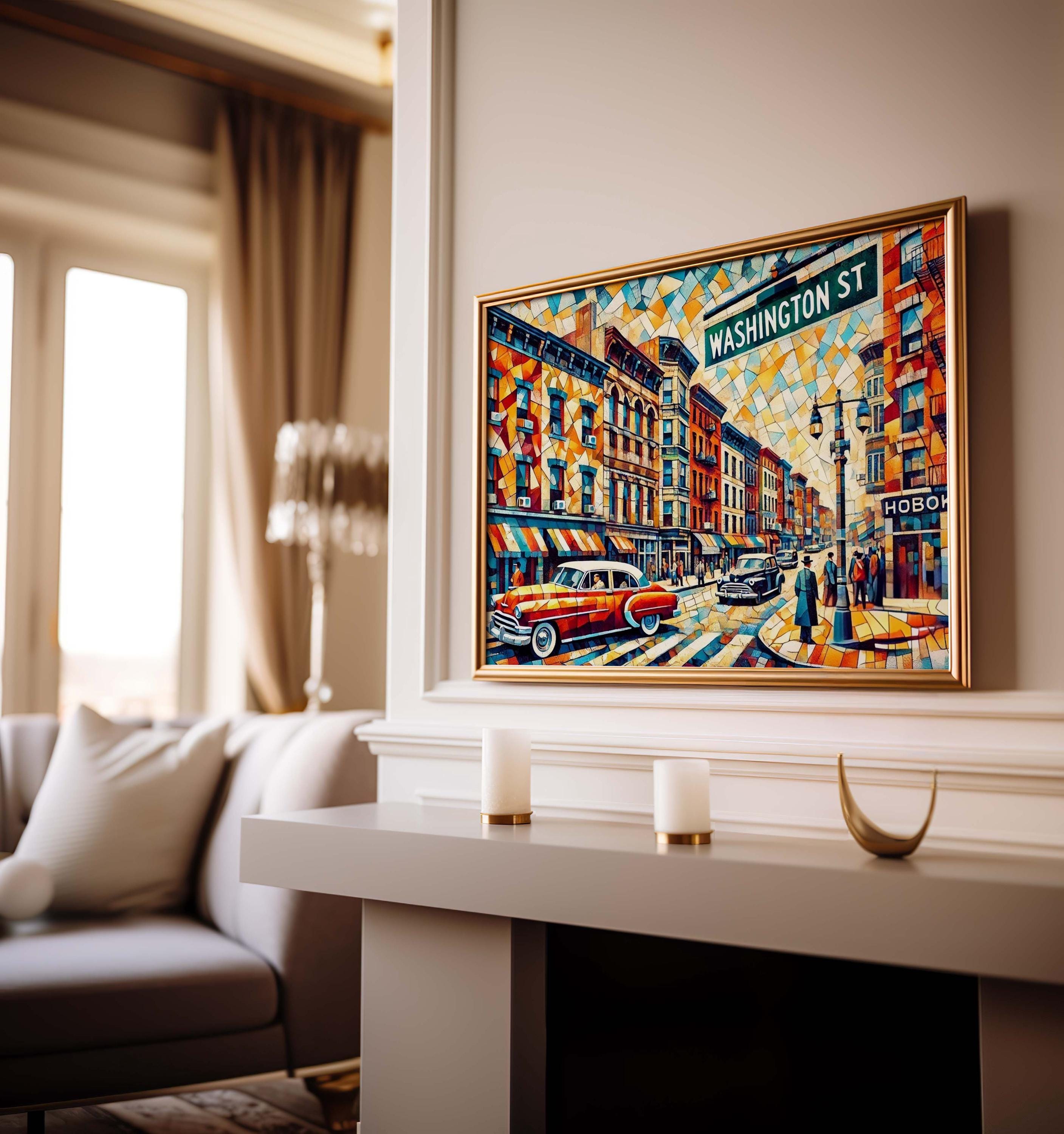 Washington Street Print Modern - Hoboken, New Jersey, USA