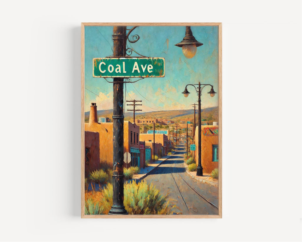 Coal Street Sign Print: Wilkes-Barre Pennsylvania Travel Poster