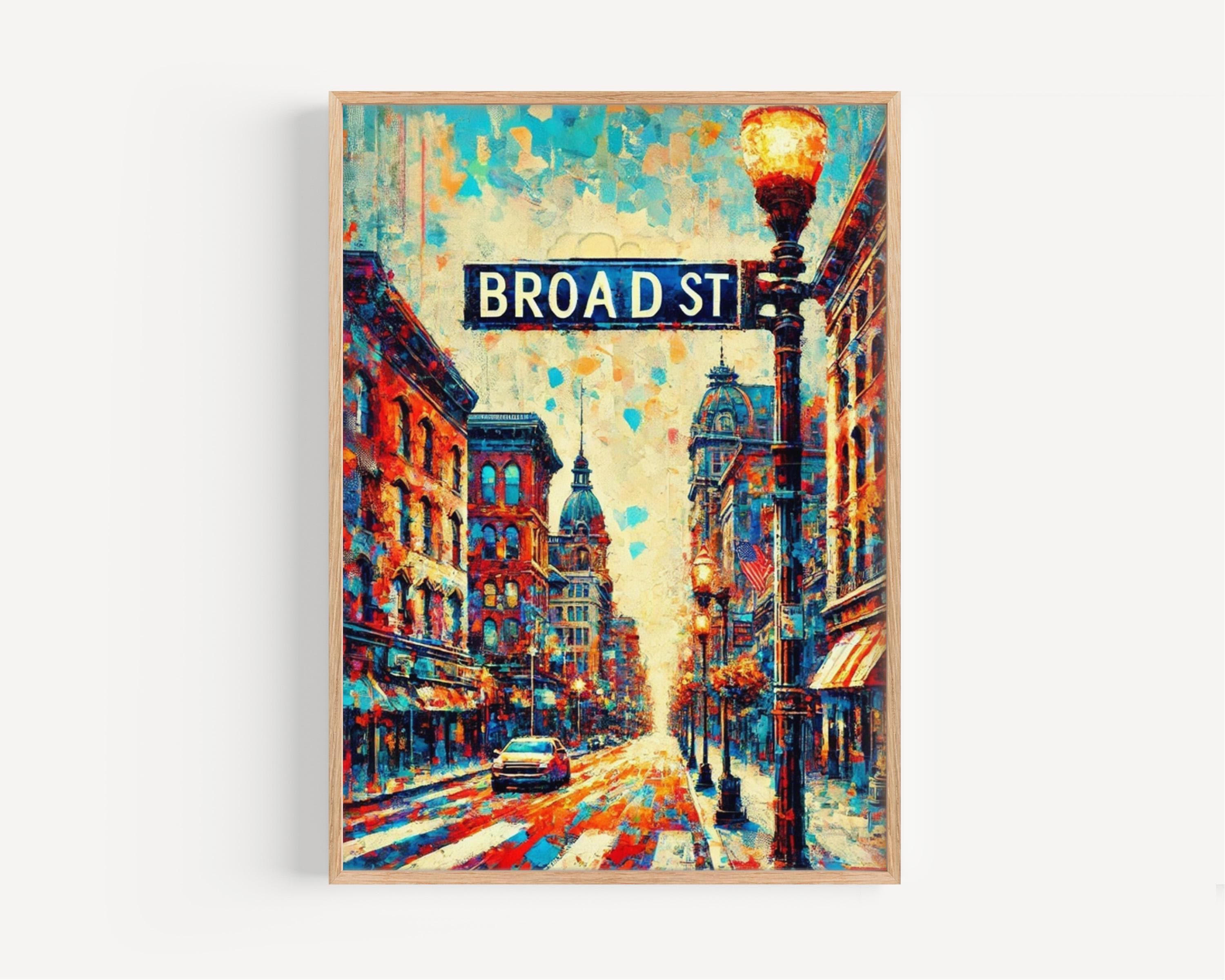 Broad Street Print - Chattanooga, Tennessee, USA