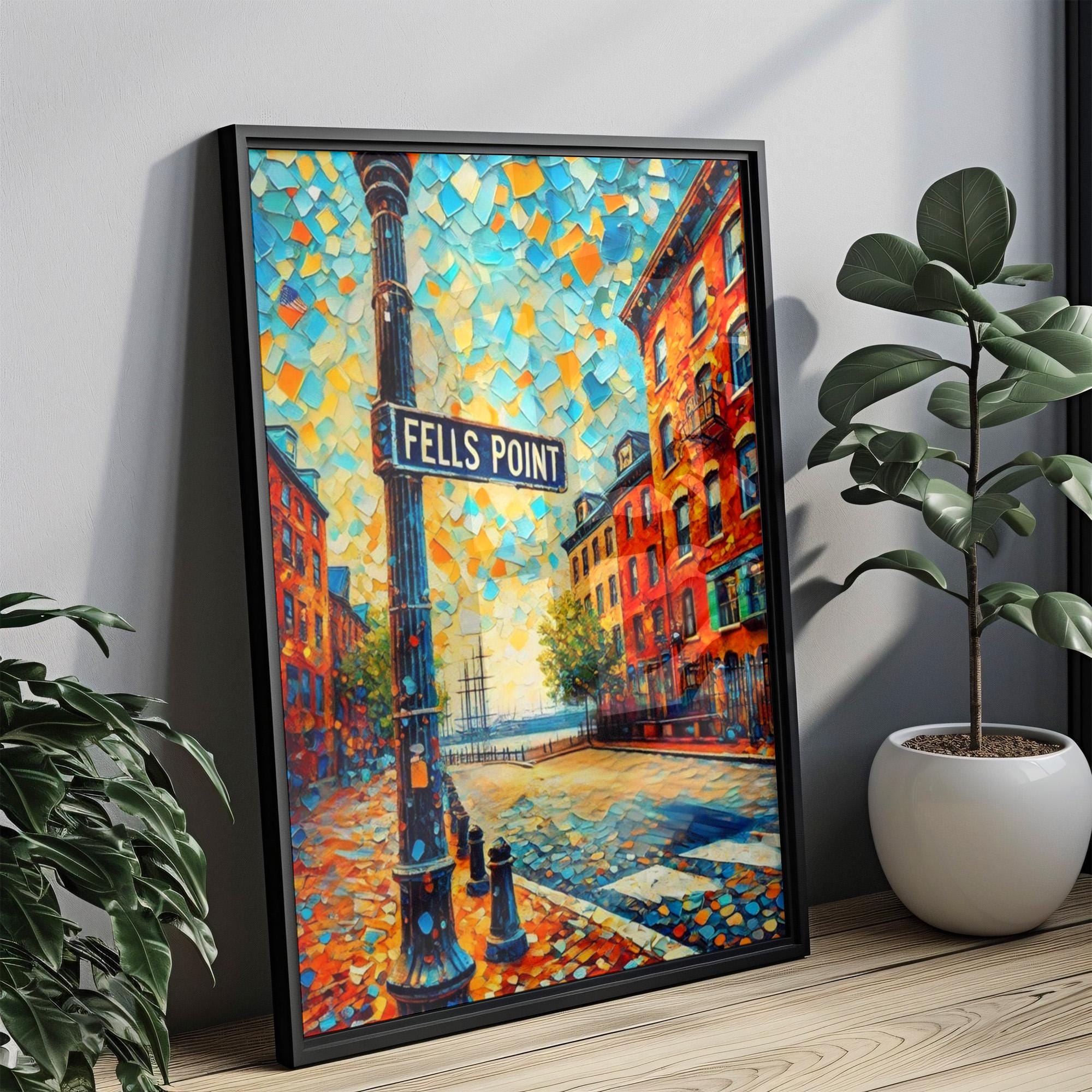 Fells Point Travel Print - Baltimore, Maryland, USA