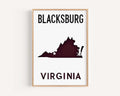 Blacksburg Wall Art - Blacksburg, Virginia, USA