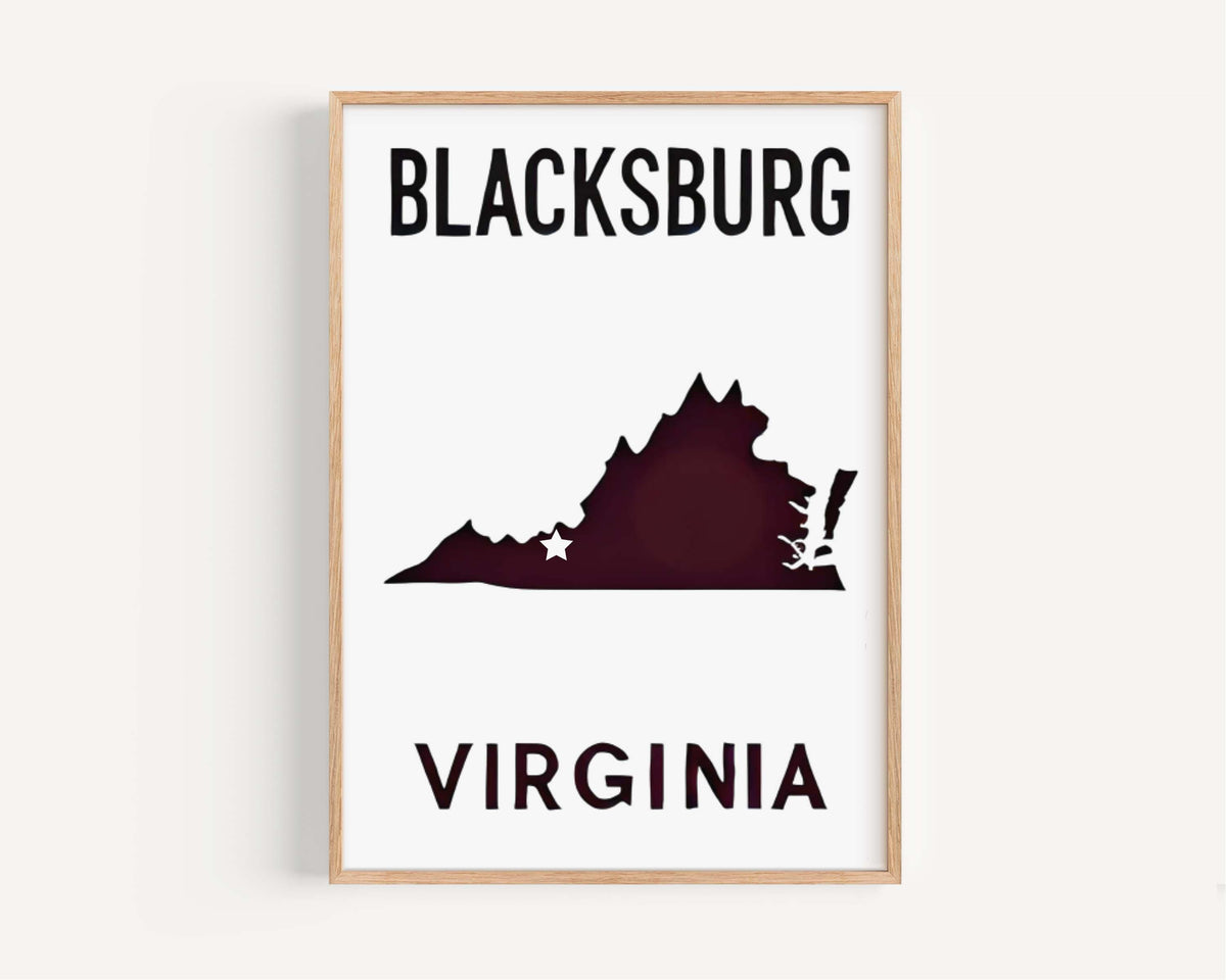 Blacksburg Wall Art - Blacksburg, Virginia, USA